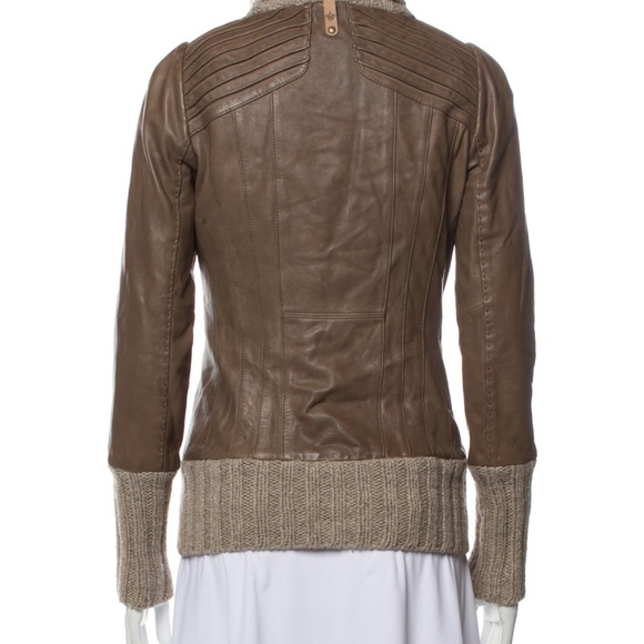Mackage Lamb Leather Shawl Collar Jacket Size Medium - Picture 2 of 10